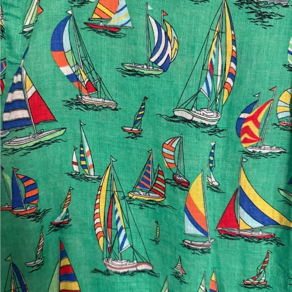 Polo Ralph Lauren Green Sailboat Print Shirt